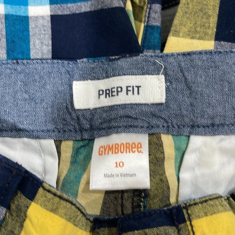 🦏Gymboree boys blue and gray set size L(10-12)GUC